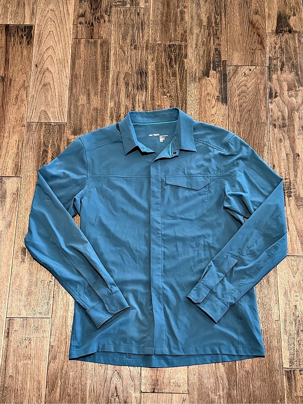 Arc'teryx Skyline LS Shirt Men's Blue Shirt Jacket Size Medium